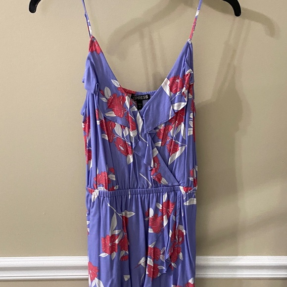 Express Black Ruffle Mini Dress - Picture 4 of 5